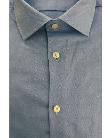 Baldinini Trend "Light Blue Cotton Men Shirt"