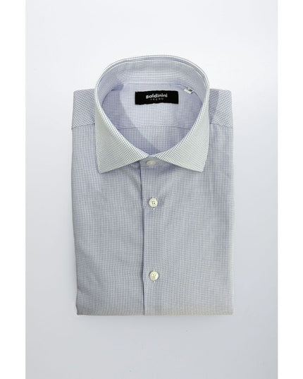 Baldinini Trend Light Blue Cotton Men Shirt
