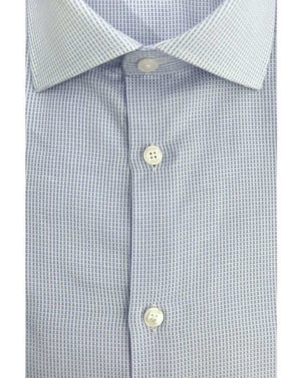Baldinini Trend Light Blue Cotton Men Shirt