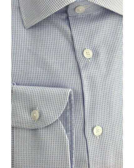 Baldinini Trend Light Blue Cotton Men Shirt