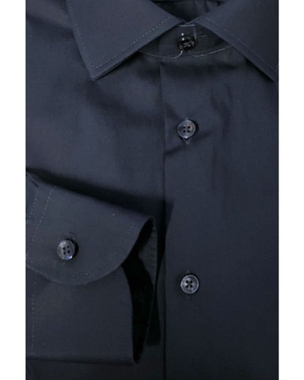 Baldinini Trend Blue Cotton Men Shirt