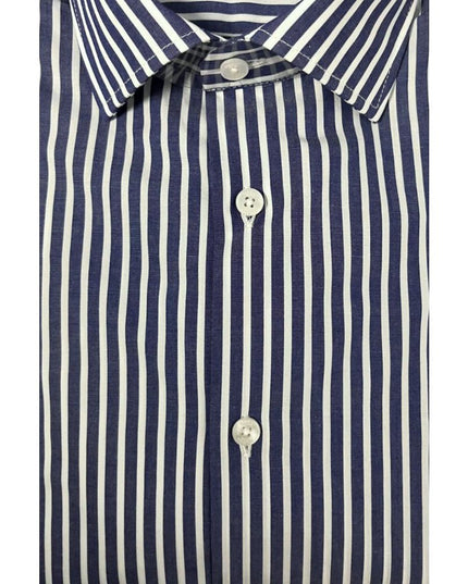 Baldinini Trend Blue Cotton Men Shirt