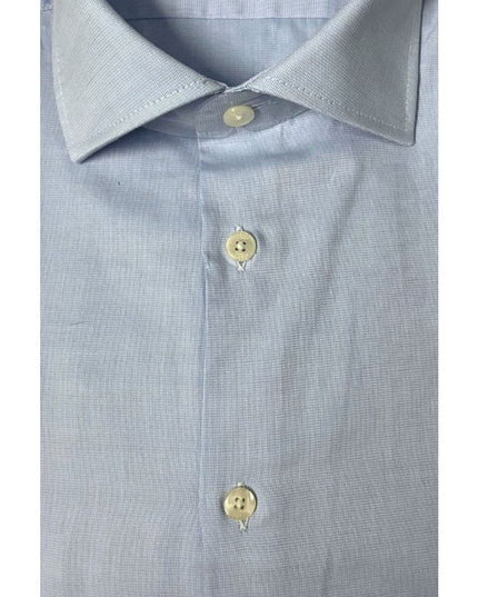 Baldinini Trend Light Blue Cotton Men Shirt