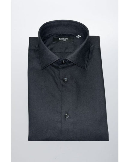 Baldinini Trend Black Cotton Men Shirt