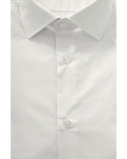 Baldinini Trend White Cotton Men Shirt