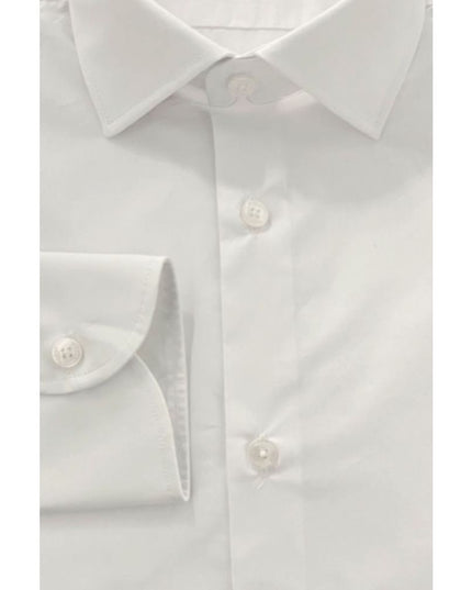 Baldinini Trend White Cotton Men Shirt
