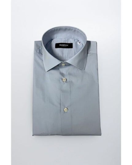 Baldinini Trend Light Blue Cotton Men Shirt