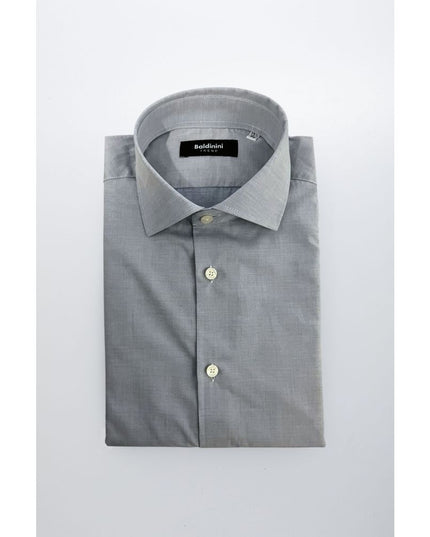 Baldinini Trend Light Blue Cotton Men Shirt