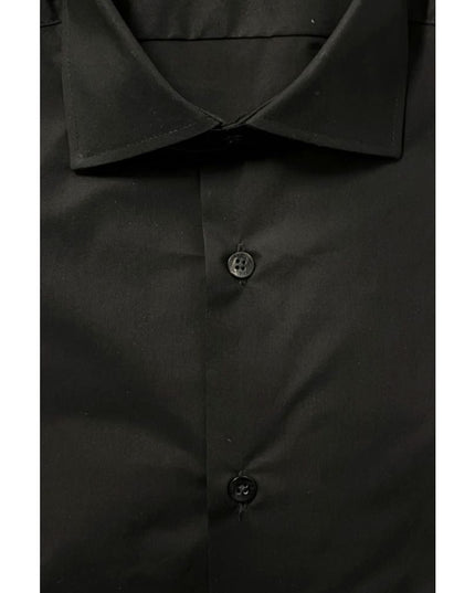 Baldinini Trend Black Cotton Men's Shirt