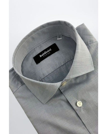 Baldinini Trend Light Blue Cotton Men Shirt