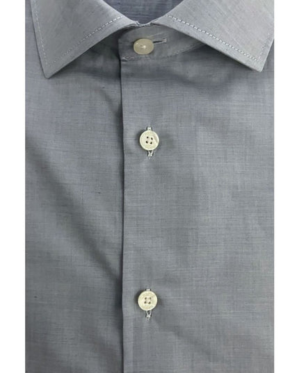 Baldinini Trend Light Blue Cotton Men Shirt