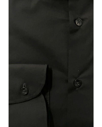 Baldinini Trend Black Cotton Men's Shirt