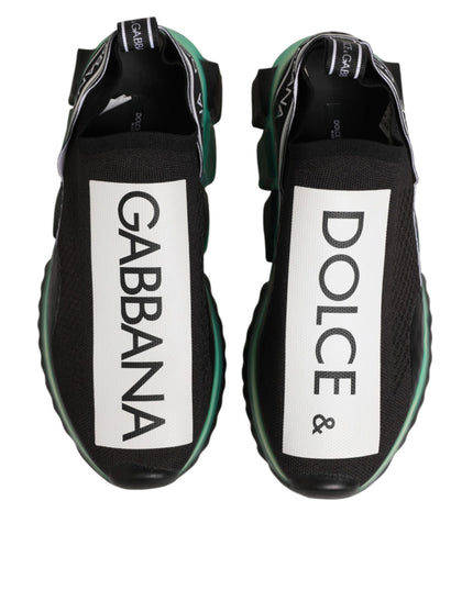 Dolce & Gabbana Black Slip On Sorrento Men Sneakers Shoes