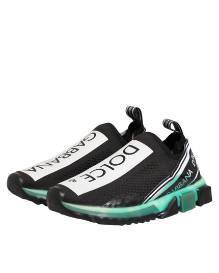 Dolce & Gabbana Black Slip On Sorrento Men Sneakers Shoes