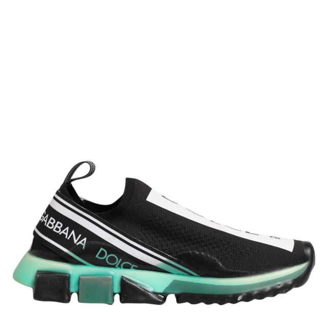 Dolce & Gabbana Black Slip On Sorrento Men Sneakers Shoes