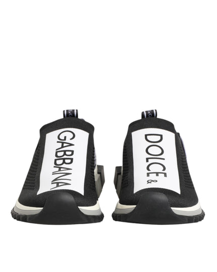 Dolce & Gabbana Black Slip On Sorrento Men Sneakers Shoes