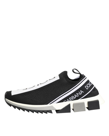 Dolce & Gabbana Black Slip On Sorrento Men Sneakers Shoes