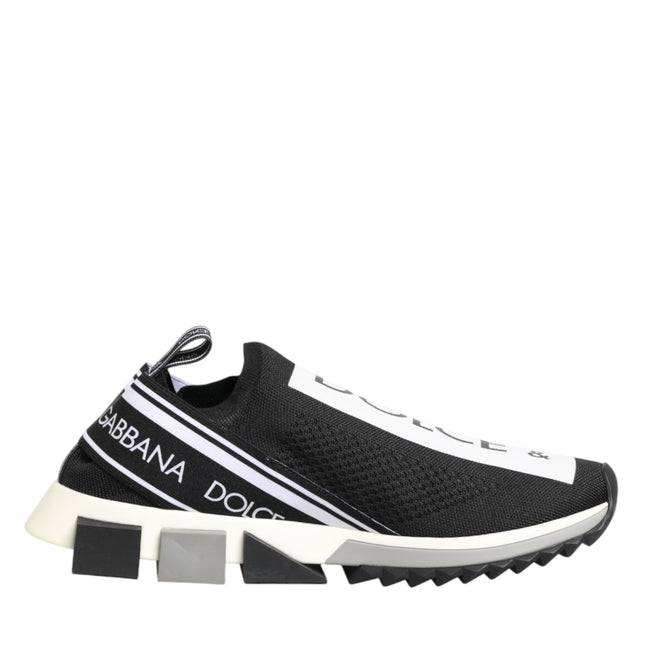 Dolce & Gabbana Black Slip On Sorrento Men Sneakers Shoes