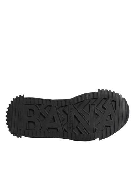 Dolce & Gabbana Black Logo Lace Low Top NS1 Sneakers Shoes