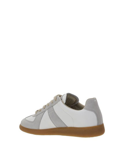 Margiela White Calf Leather Bos Taurus Low Top Sneakers