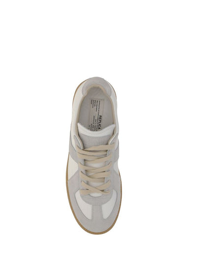 Margiela White Calf Leather Bos Taurus Low Top Sneakers