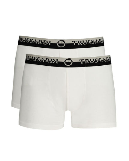 Trussardi White Cotton Men Boxer