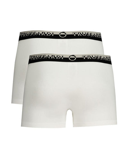 Trussardi White Cotton Men Boxer