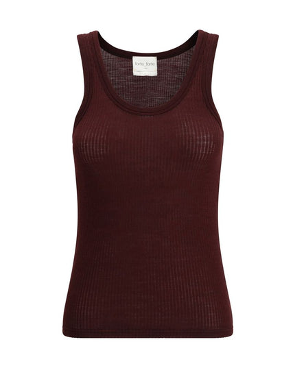 Forte_Forte Brown Fleece Wool Top