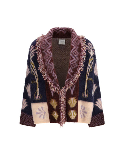 Forte_Forte Multicolor Alpaca Vicugna Pacos Cardigan