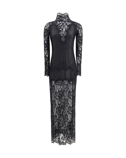 Rabanne Black Polyamide Long Dress