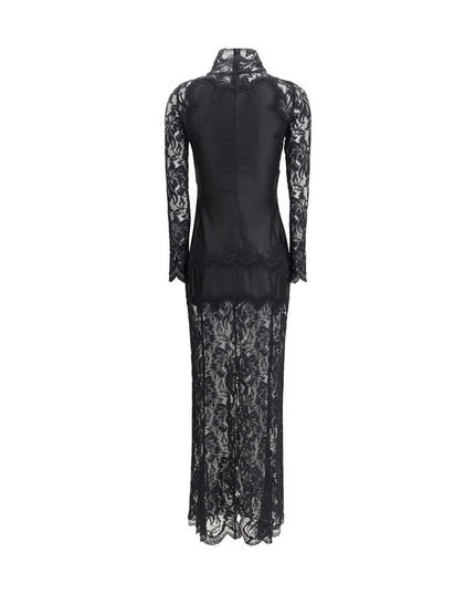 Rabanne Black Polyamide Long Dress