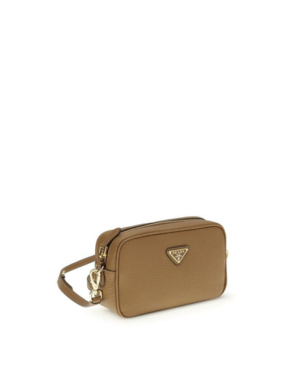 Prada Beige Calf Leather Bos Taurus Shoulder Bag
