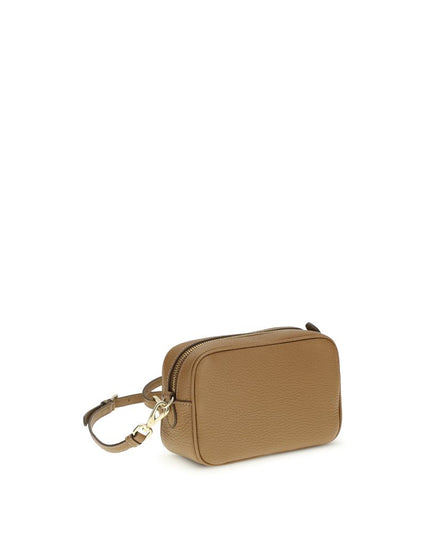 Prada Beige Calf Leather Bos Taurus Shoulder Bag