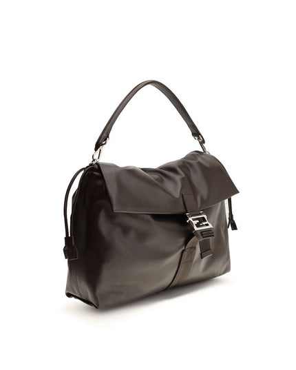 Fendi Brown Calf Leather Bos Taurus Shoulder Bag