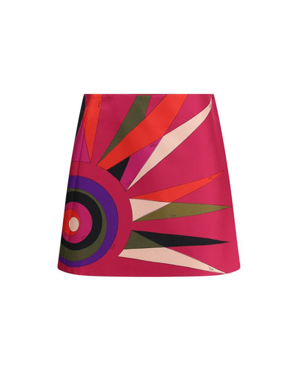 Emilio Pucci Multicolor Acetate Mini Skirt