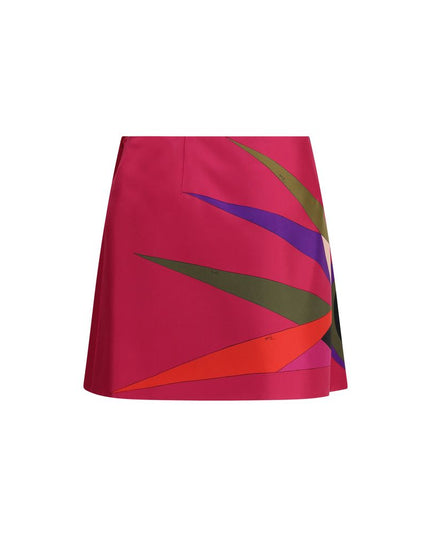 Emilio Pucci Multicolor Acetate Mini Skirt