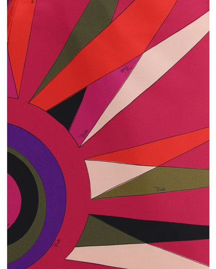 Emilio Pucci Multicolor Acetate Mini Skirt