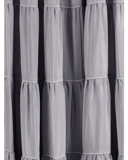Forte_Forte Gray Silk Long Skirt