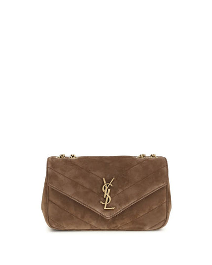 Saint Laurent Brown Calf Leather Bos Taurus Shoulder Bag