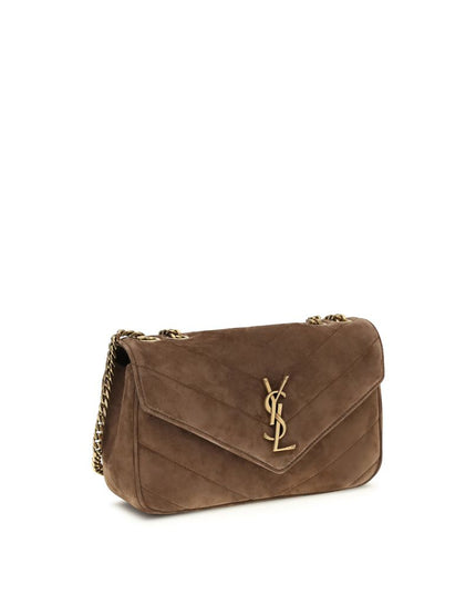 Saint Laurent Brown Calf Leather Bos Taurus Shoulder Bag