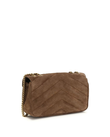 Saint Laurent Brown Calf Leather Bos Taurus Shoulder Bag