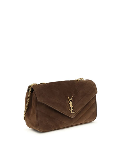 Saint Laurent Brown Calf Leather Bos Taurus Shoulder Bag