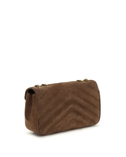 Saint Laurent Brown Calf Leather Bos Taurus Shoulder Bag