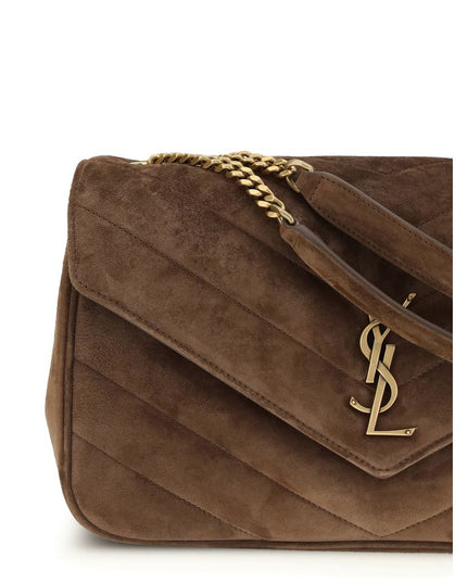 Saint Laurent Brown Calf Leather Bos Taurus Shoulder Bag