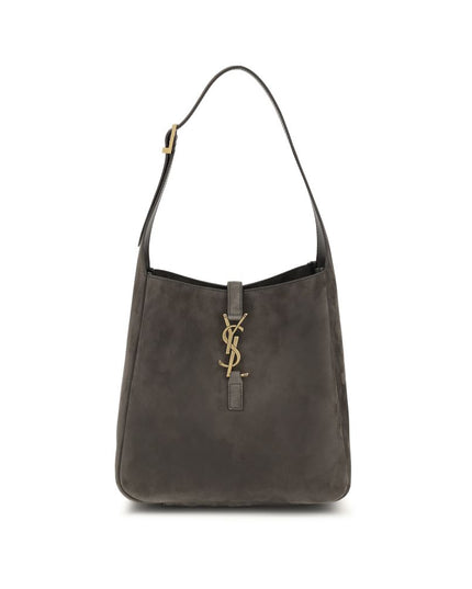 Saint Laurent Gray Calf Leather Bos Taurus Shoulder Bag