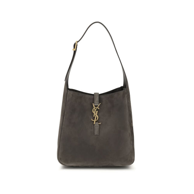 Saint Laurent Gray Calf Leather Bos Taurus Shoulder Bag