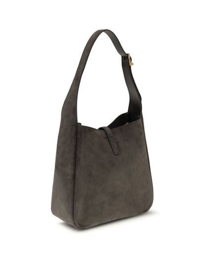 Saint Laurent Gray Calf Leather Bos Taurus Shoulder Bag