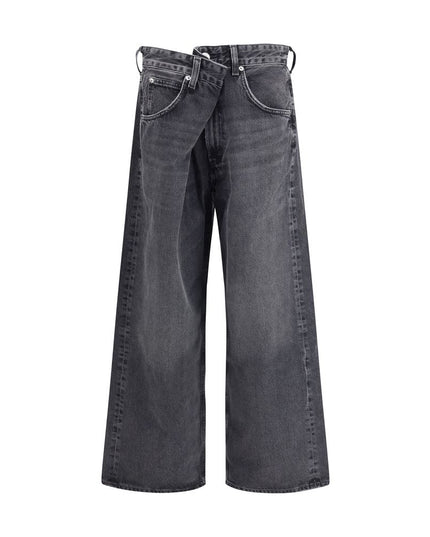 Agolde Gray Cotton Jeans Denim