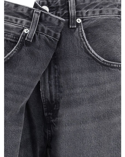 Agolde Gray Cotton Jeans Denim