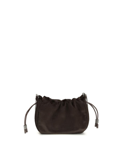 Brunello Cucinelli Brown Fur Shoulder Bag